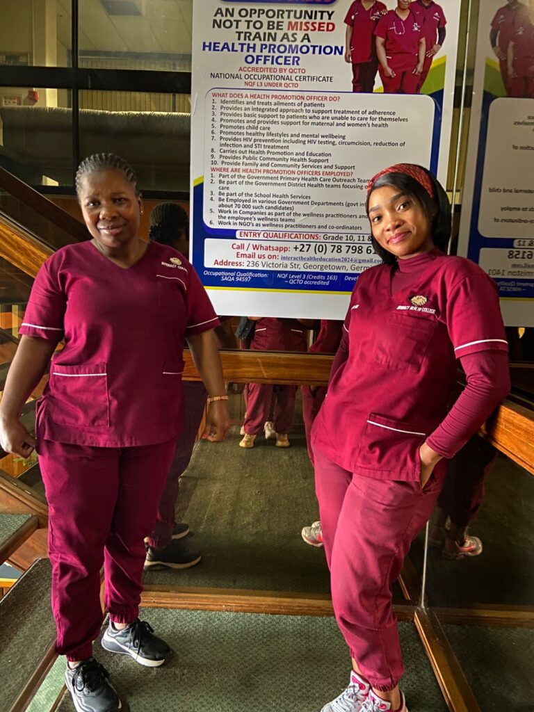 Health Promotion Students at Interact Health Education