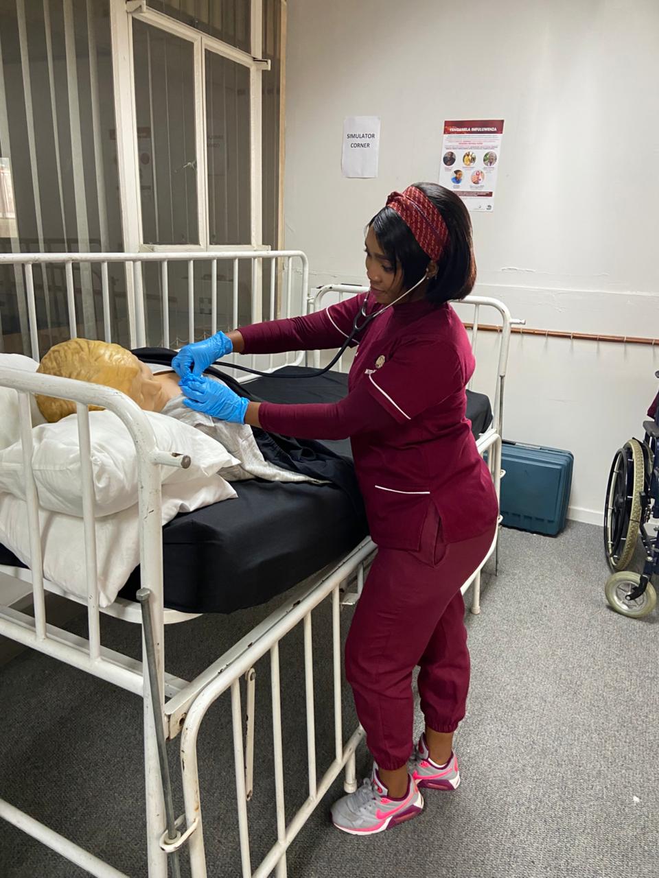 Home Promotion Students doing practical lessons at Interact Health